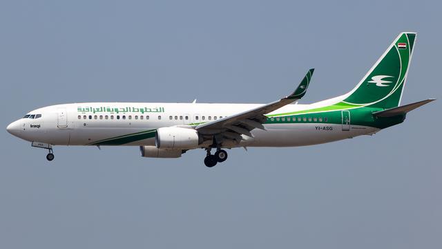 YI-ASG:Boeing 737-800:Iraqi Airways